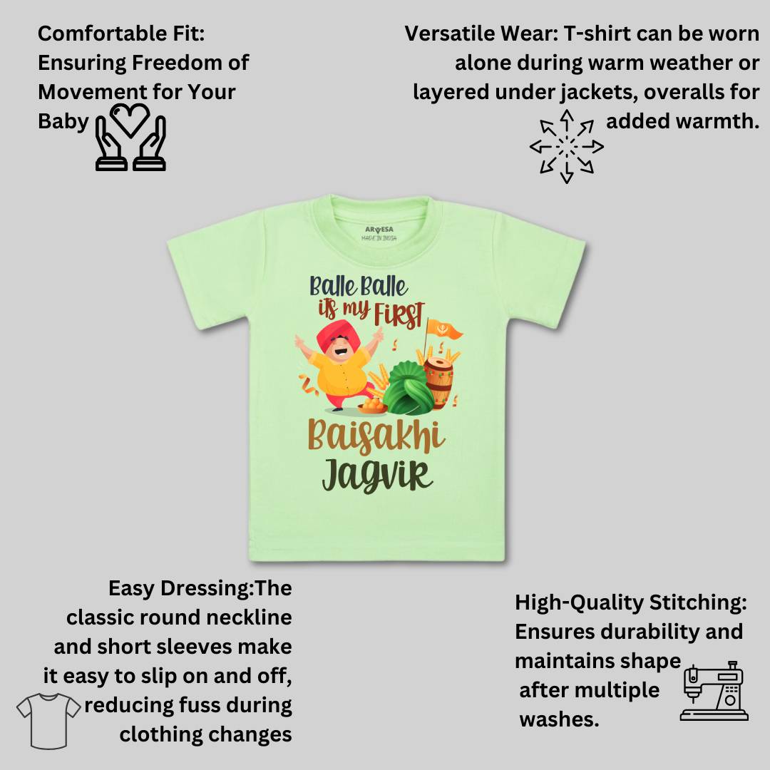 Arvesa Happy Baisakhi  Baby Boy & Girl Dress