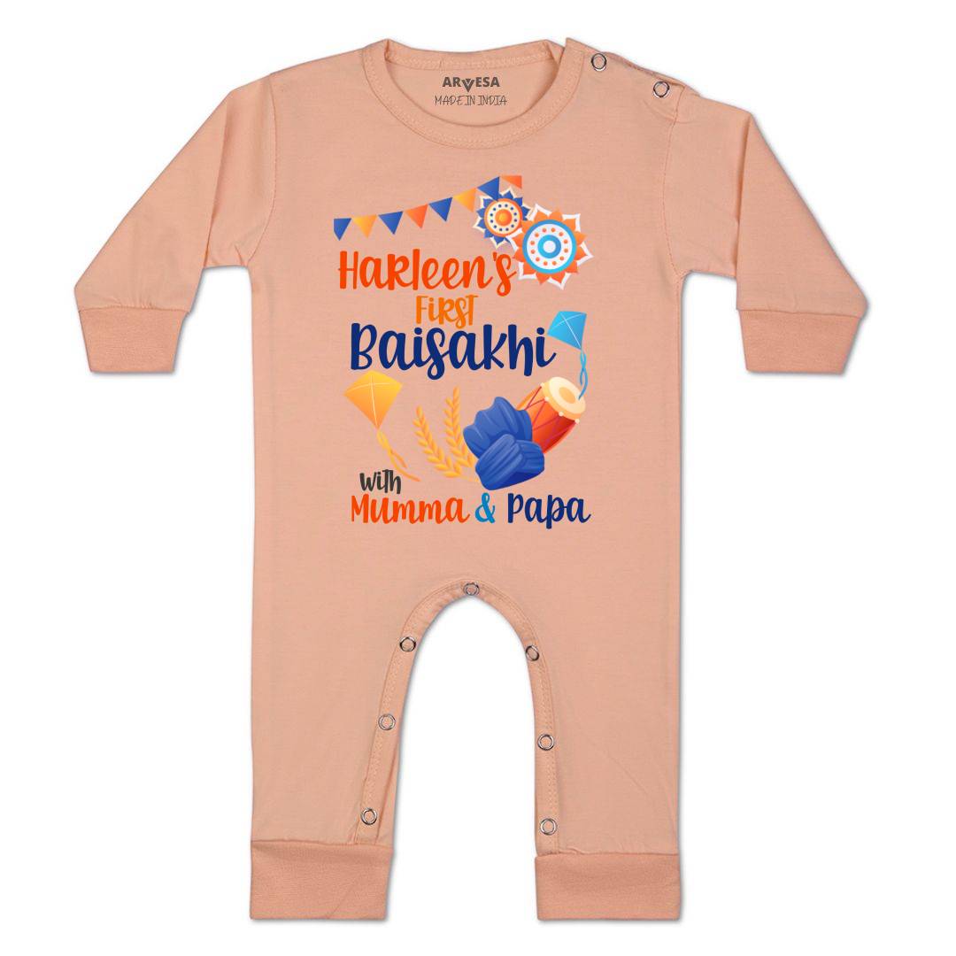 Arvesa My First Baisakhi  Baby Boy & Girl Dress