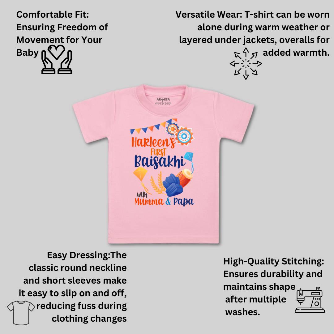 Arvesa My First Baisakhi  Baby Boy & Girl Dress