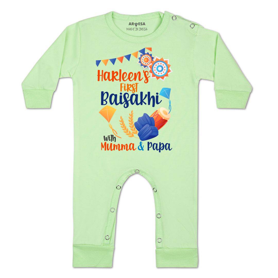 Arvesa My First Baisakhi  Baby Boy & Girl Dress