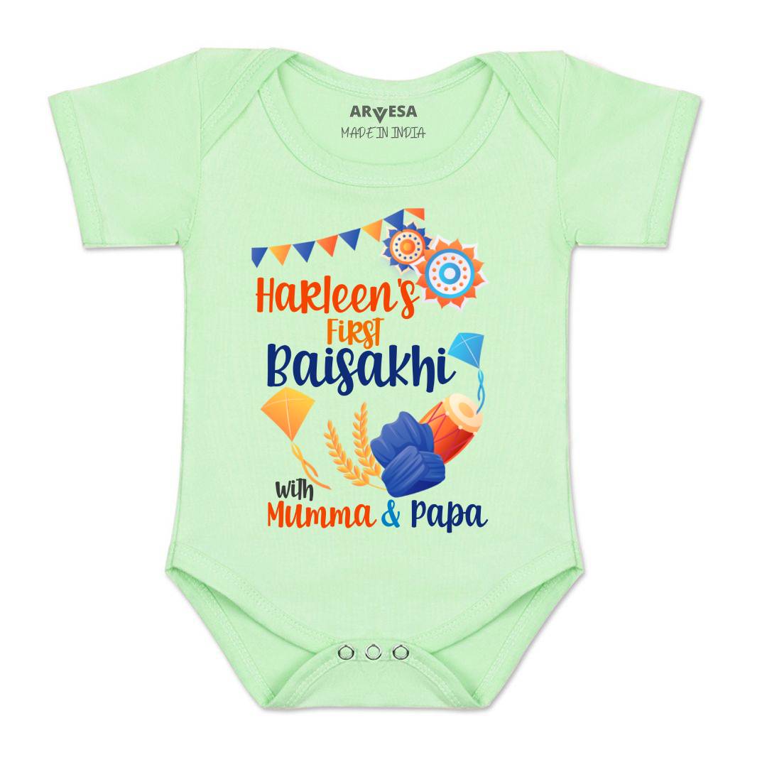 Arvesa My First Baisakhi  Baby Boy & Girl Dress