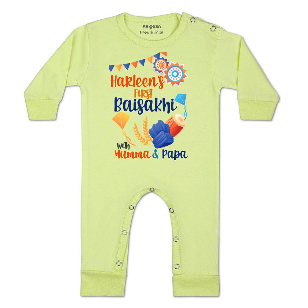 Arvesa My First Baisakhi  Baby Boy & Girl Dress