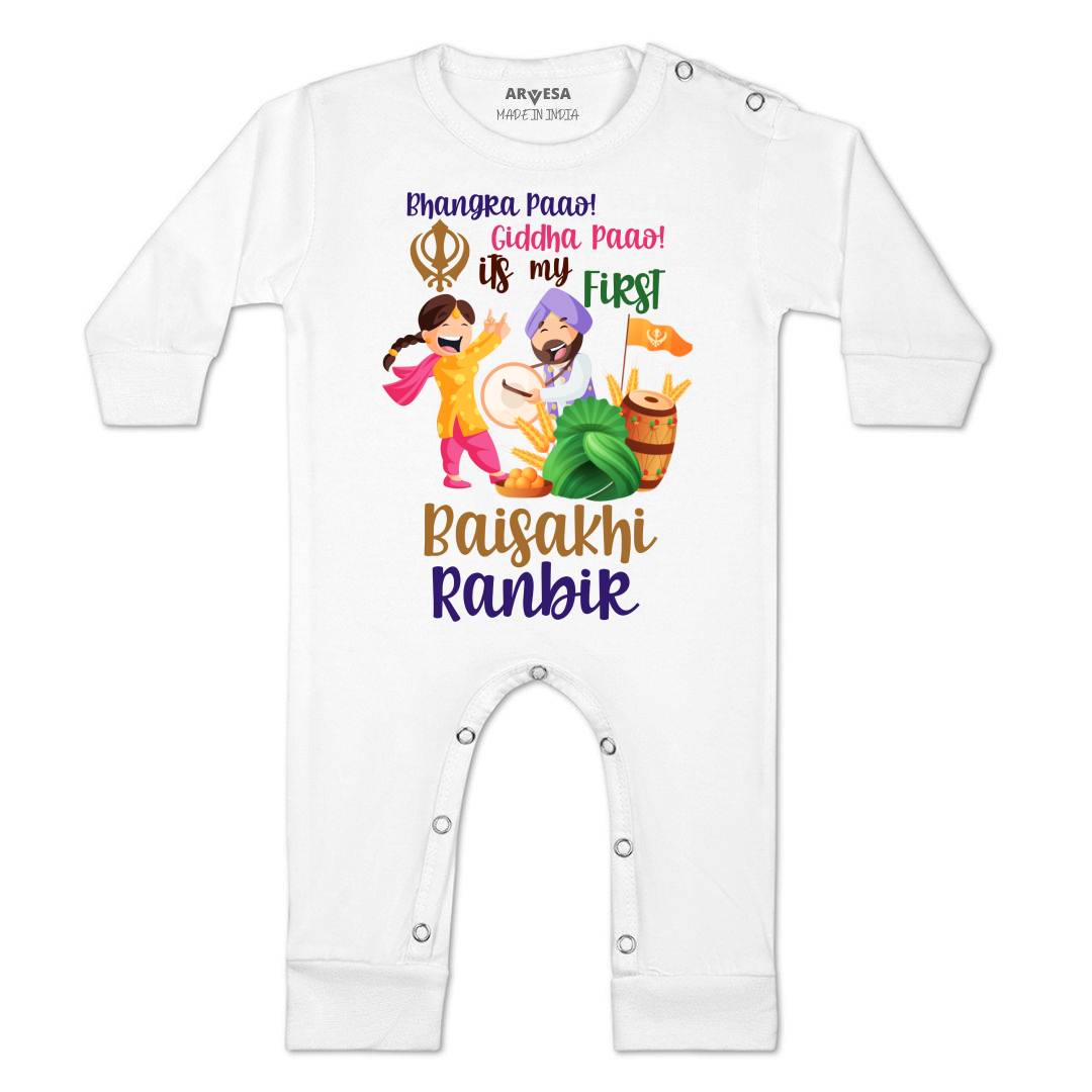 Arvesa My First Baisakhi  Baby Boy & Girl Dress