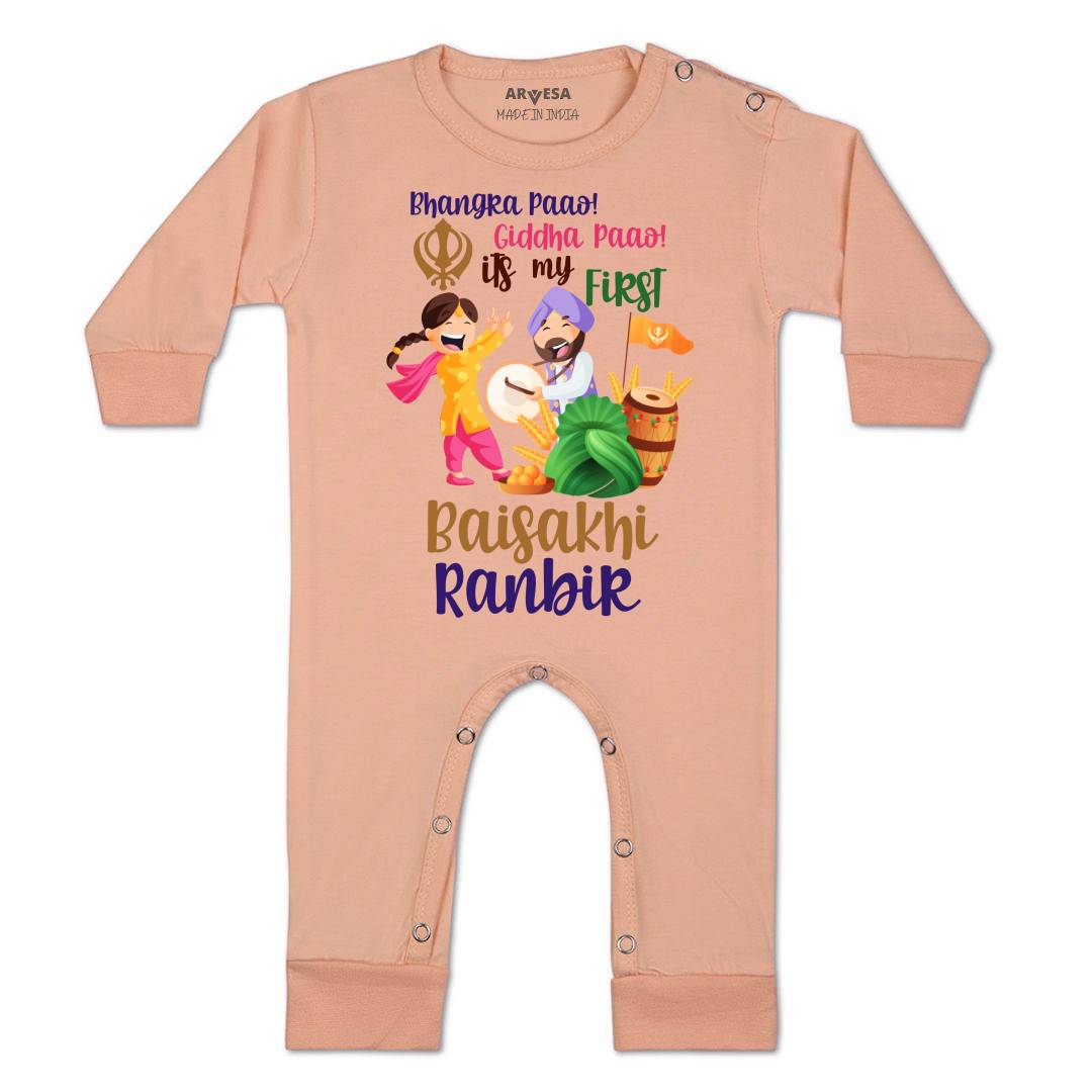 Arvesa My First Baisakhi  Baby Boy & Girl Dress