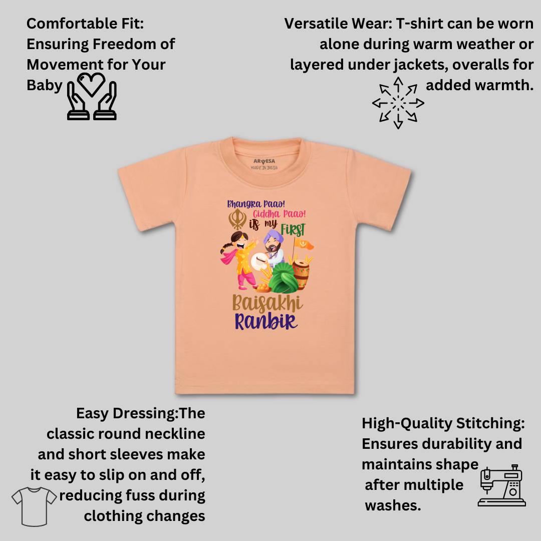 Arvesa My First Baisakhi  Baby Boy & Girl Dress