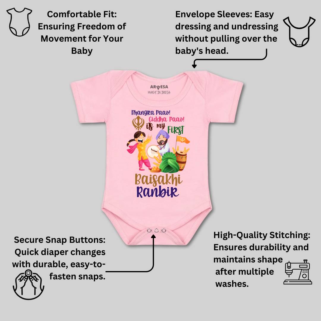 Arvesa My First Baisakhi  Baby Boy & Girl Dress