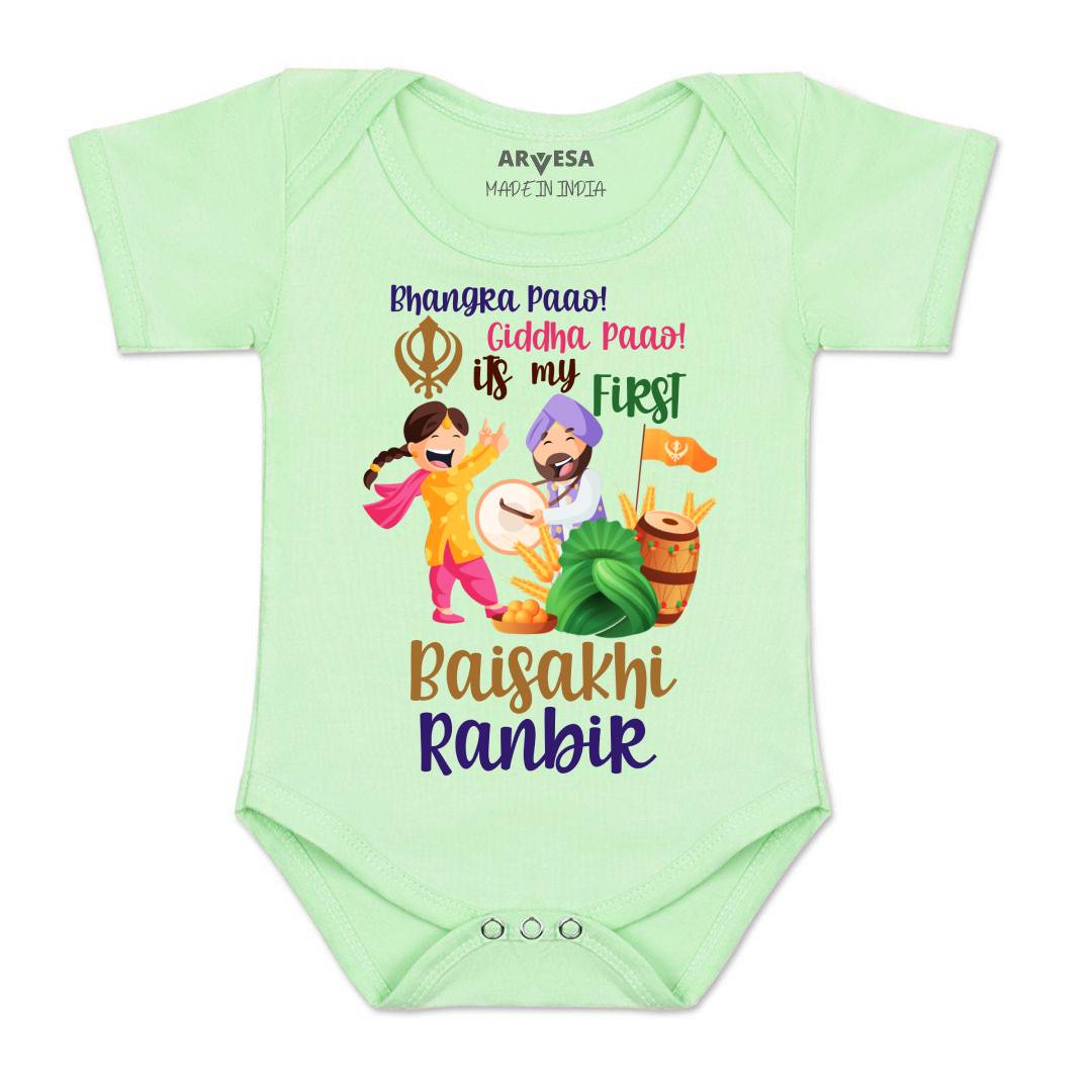 Arvesa My First Baisakhi  Baby Boy & Girl Dress