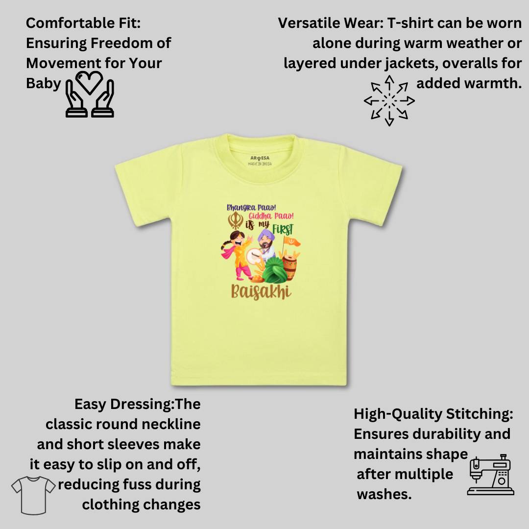 Arvesa Design-836 Baisakhi My First Baby Boy and Baby Girl Dress .