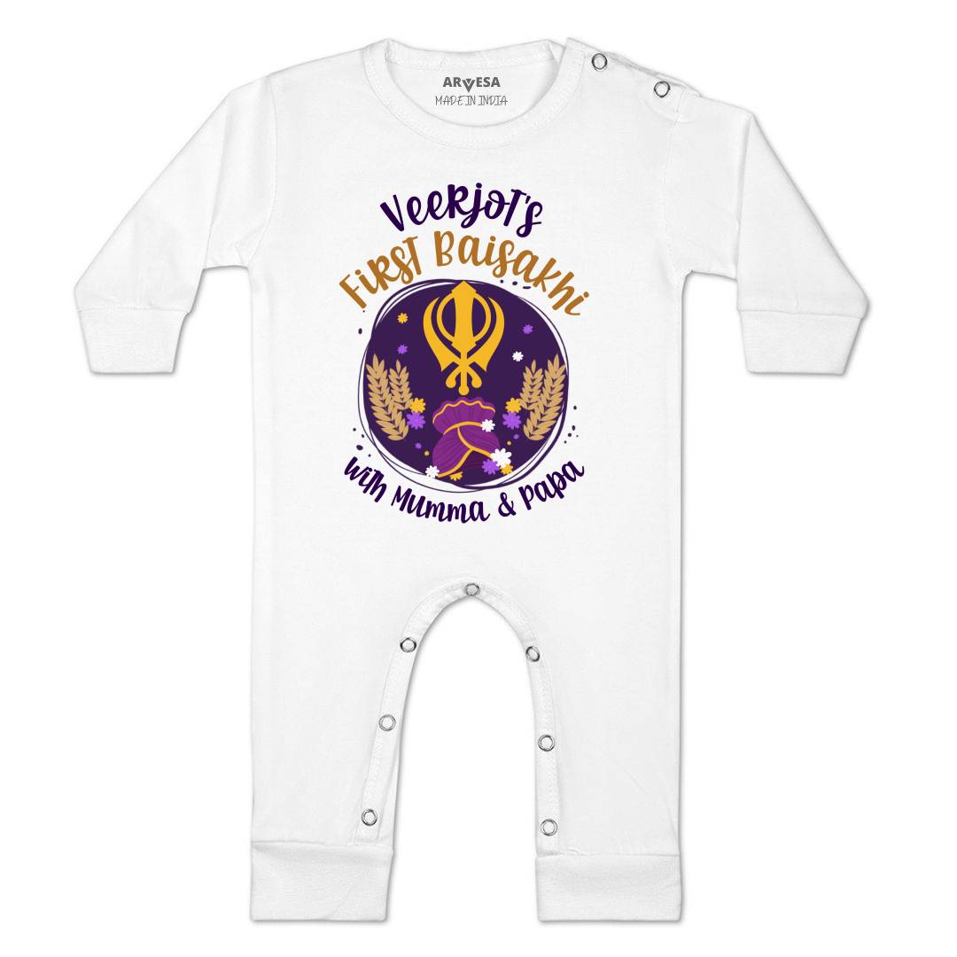 Arvesa My First Baisakhi  Baby Boy & Girl Dress