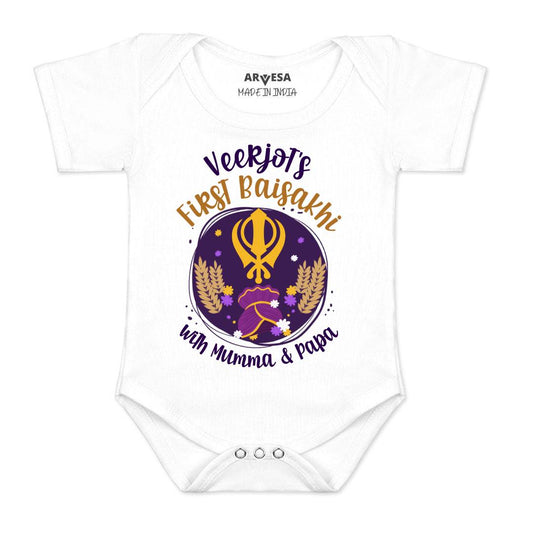 Arvesa My First Baisakhi  Baby Boy & Girl Dress