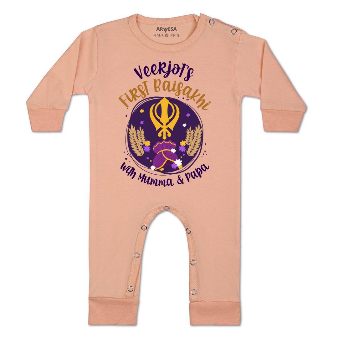 Arvesa My First Baisakhi  Baby Boy & Girl Dress