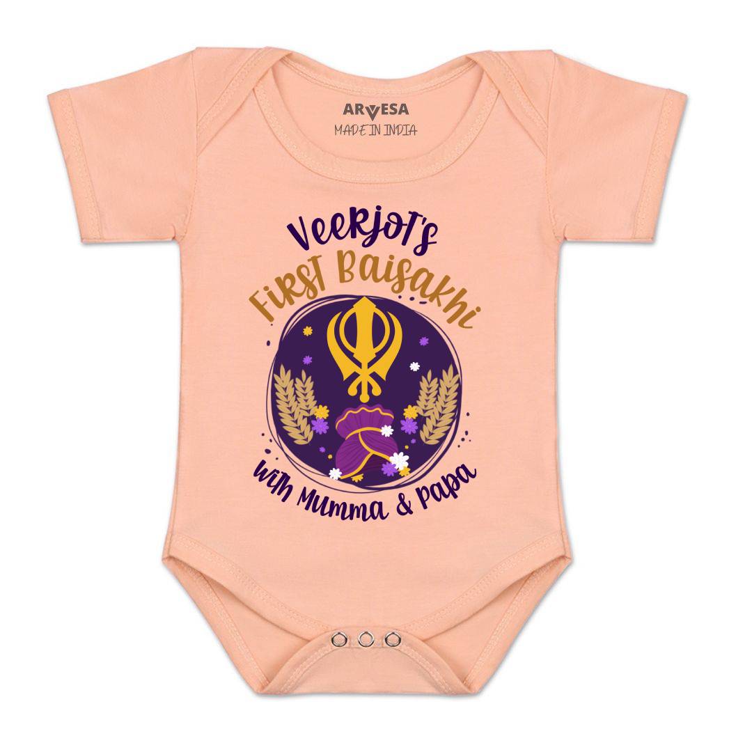 Arvesa My First Baisakhi  Baby Boy & Girl Dress