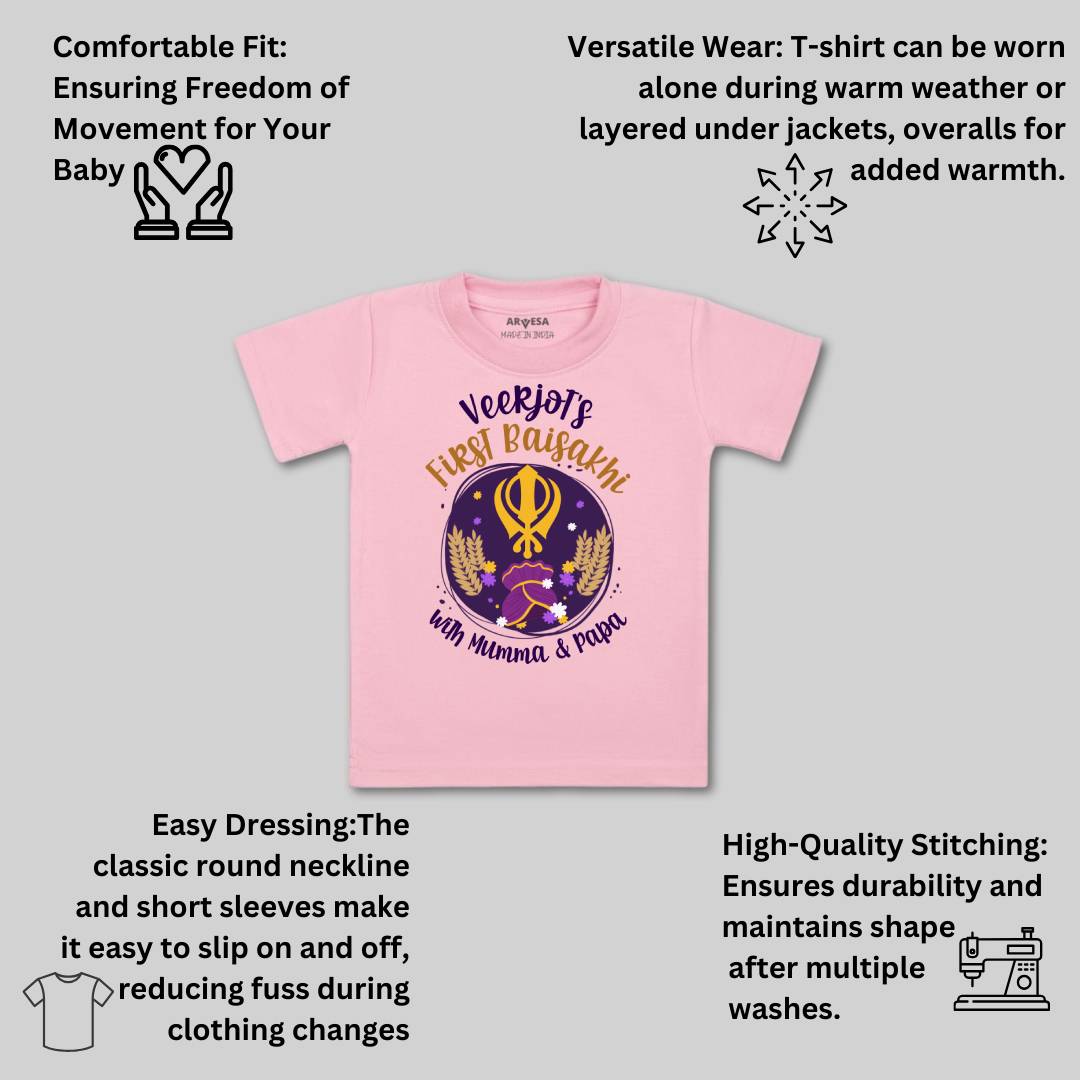 Arvesa My First Baisakhi  Baby Boy & Girl Dress
