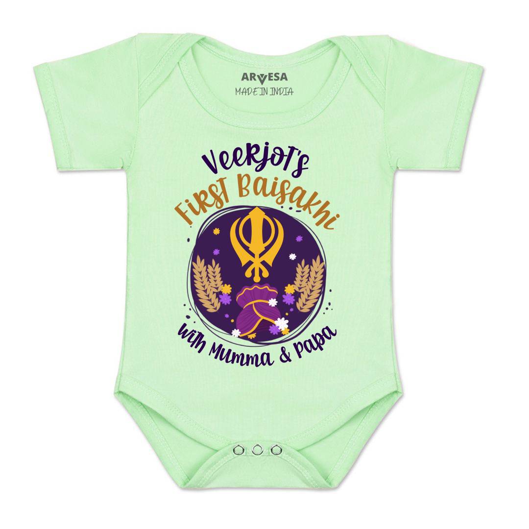 Arvesa My First Baisakhi  Baby Boy & Girl Dress