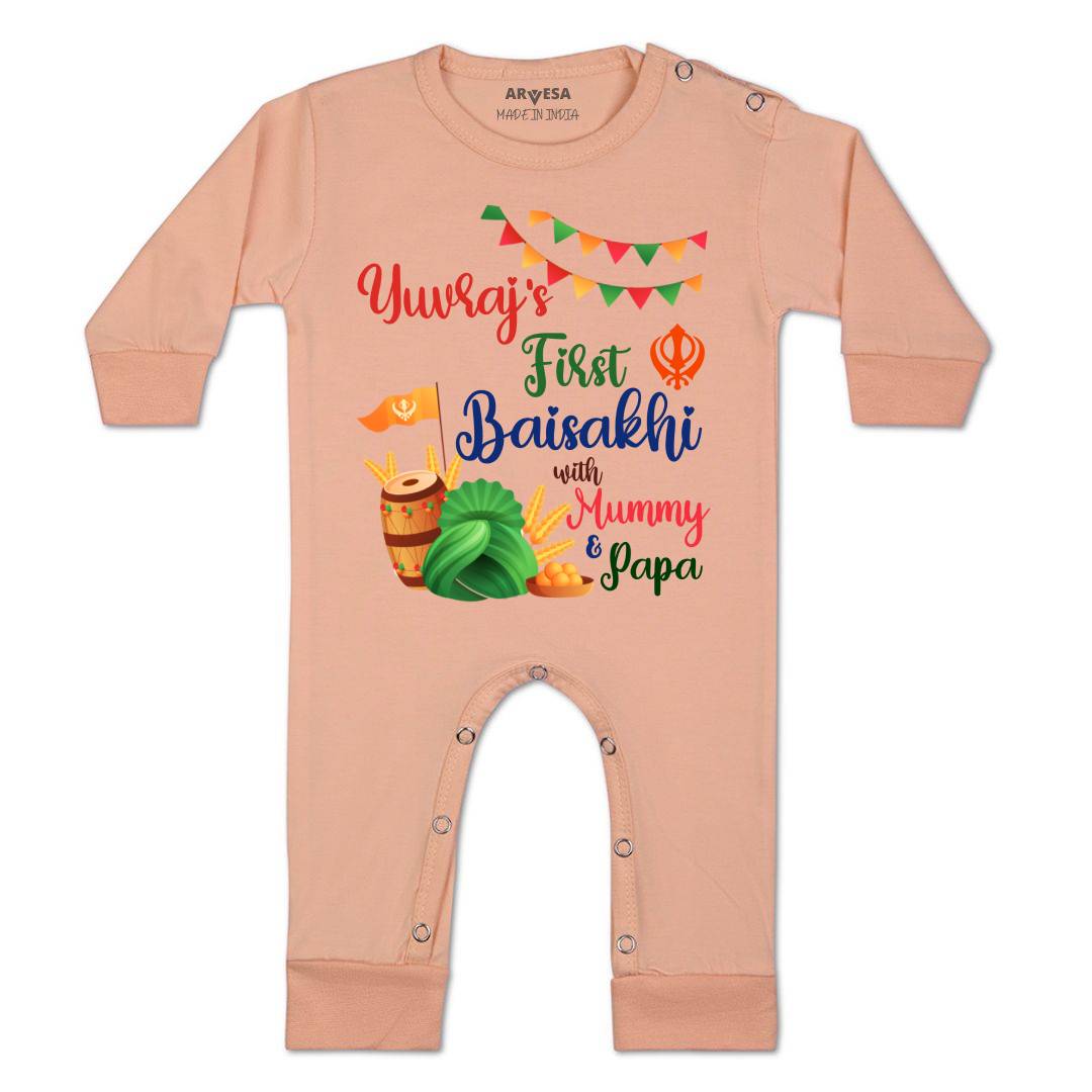 Arvesa My First Baisakhi  Baby Boy & Girl Dress