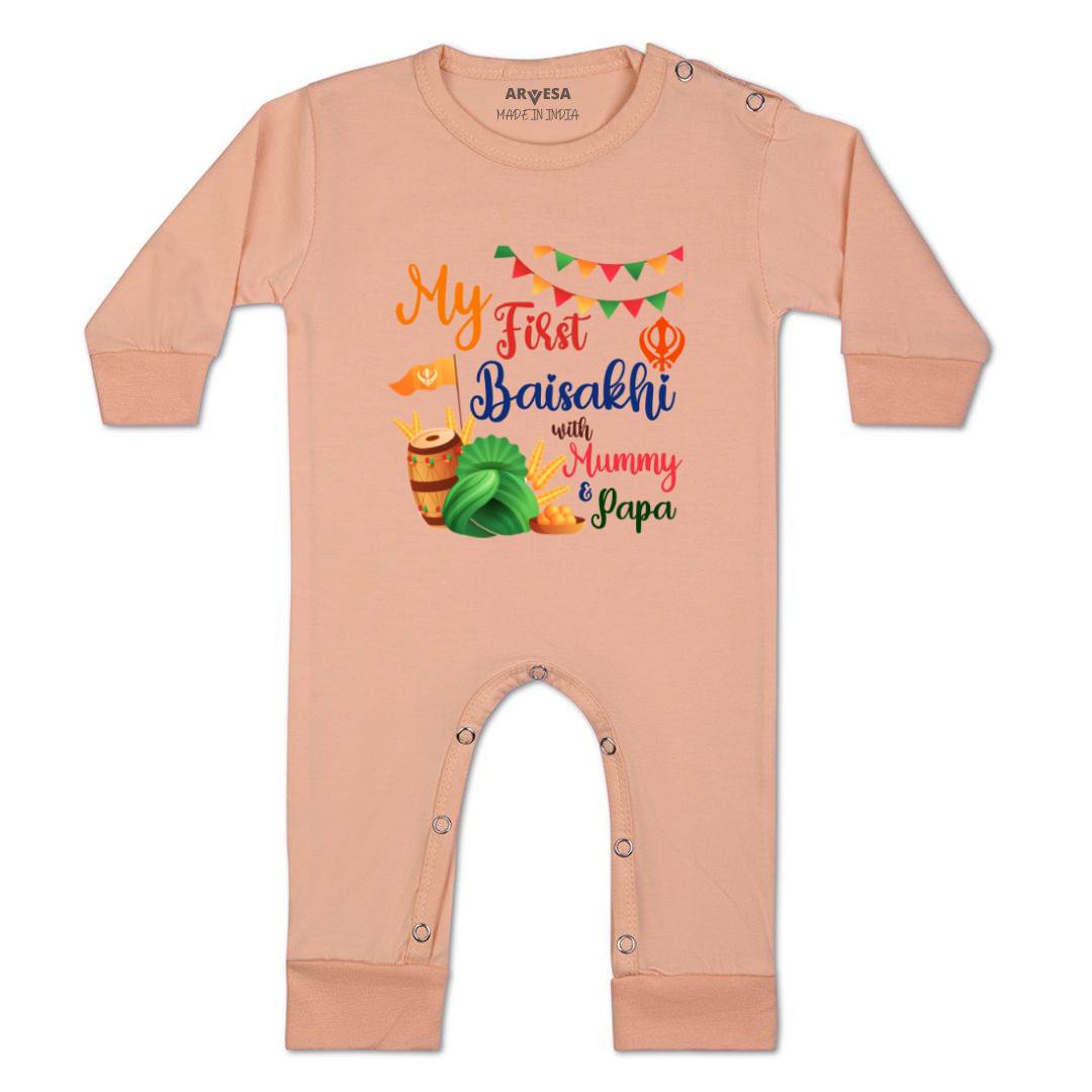 Arvesa Design-838 Baisakhi My First Baby Boy and Baby Girl Dress .