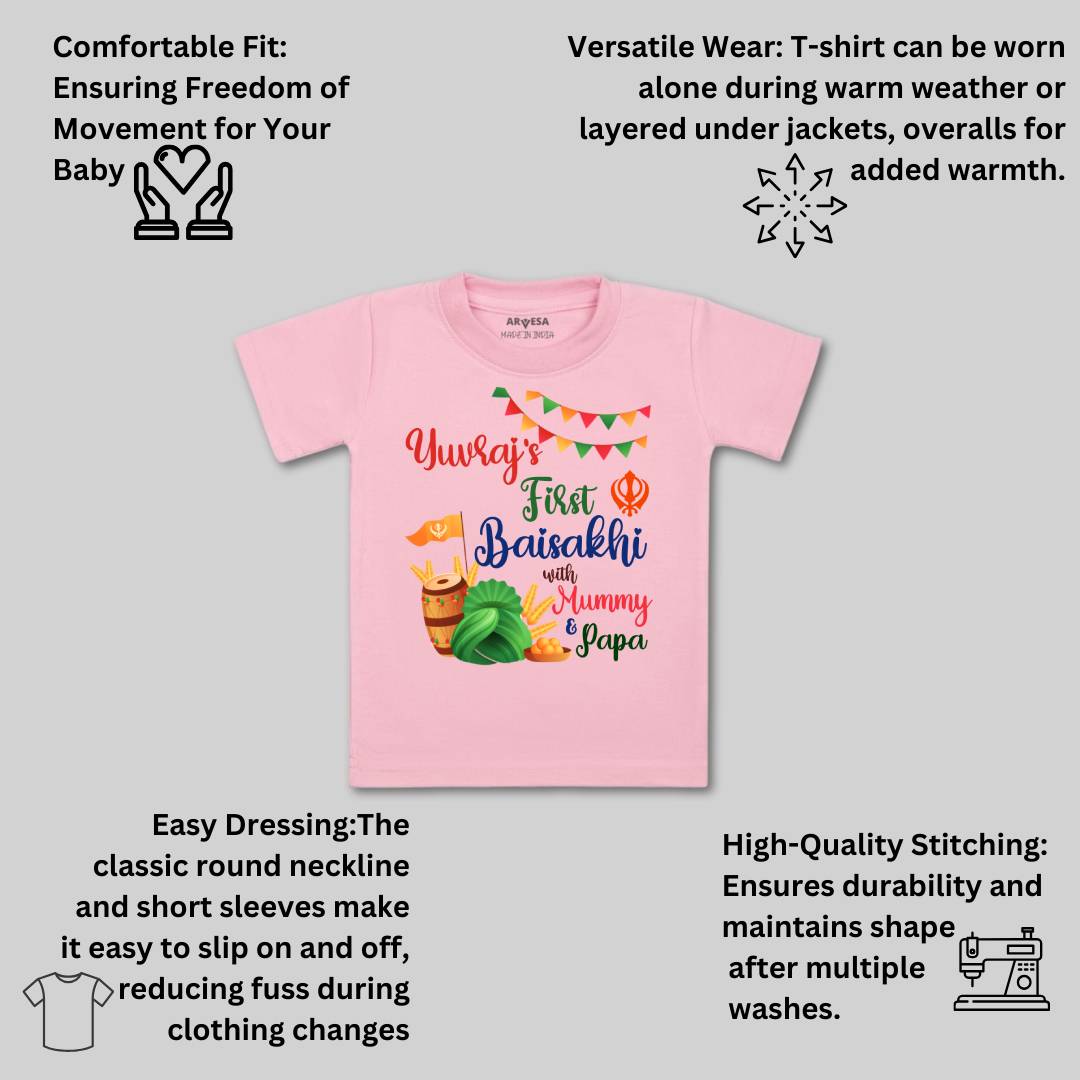 Arvesa My First Baisakhi  Baby Boy & Girl Dress