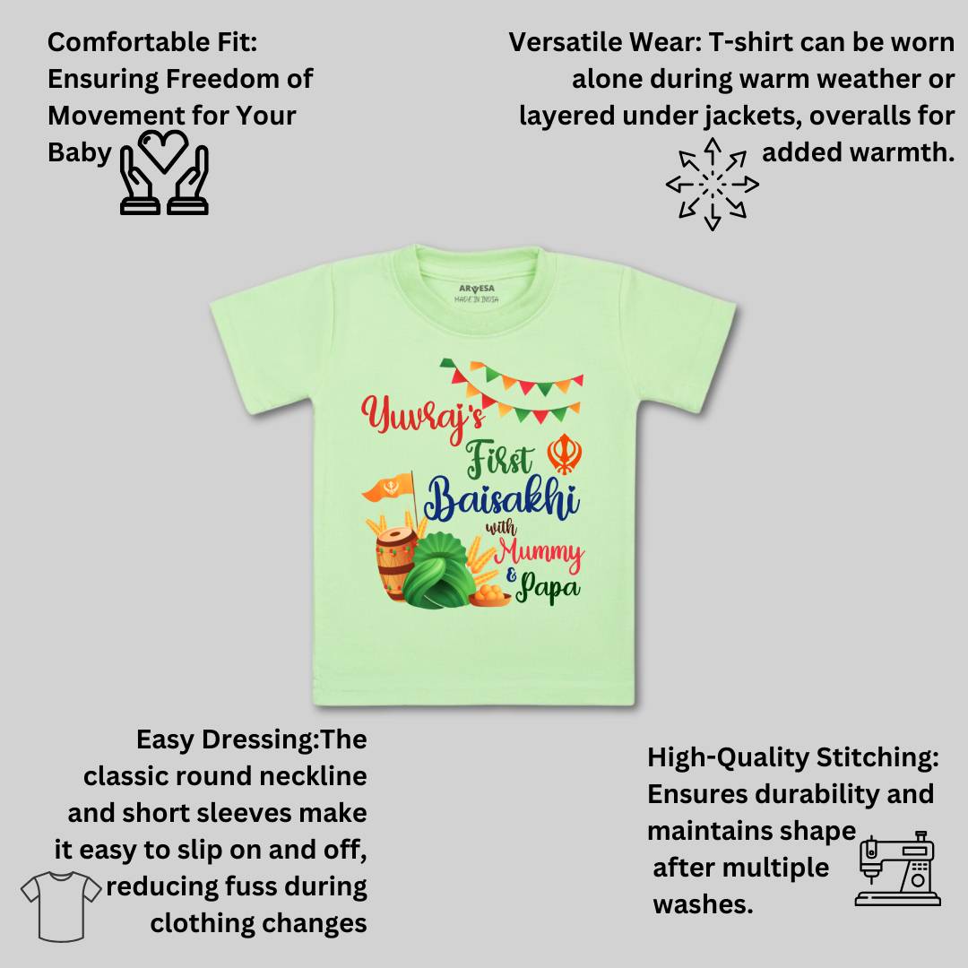 Arvesa My First Baisakhi  Baby Boy & Girl Dress