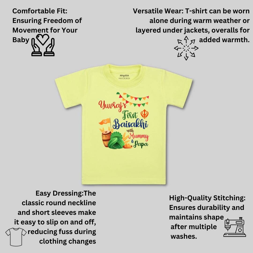 Arvesa My First Baisakhi  Baby Boy & Girl Dress