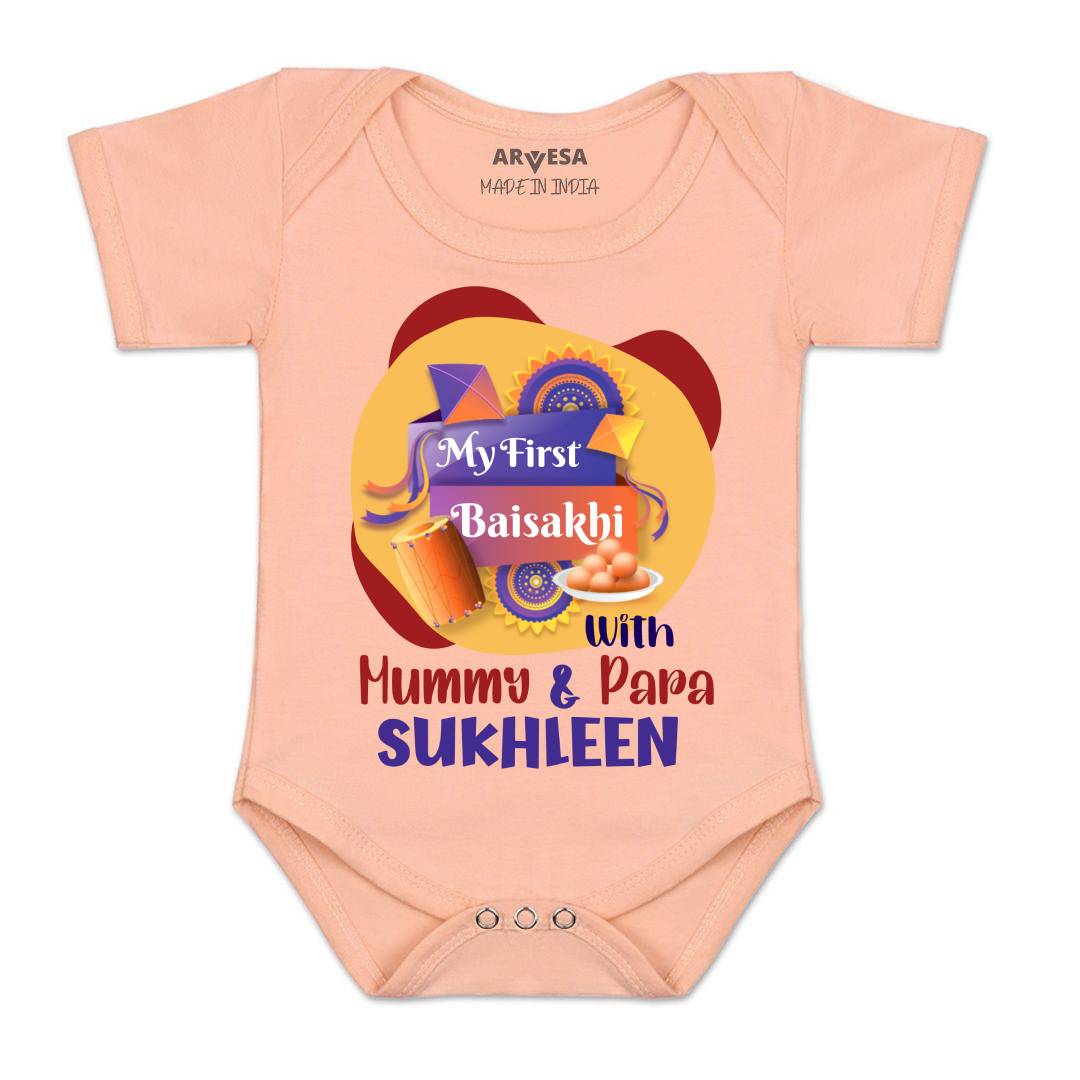Arvesa My First Baisakhi  Baby Boy & Girl Dress