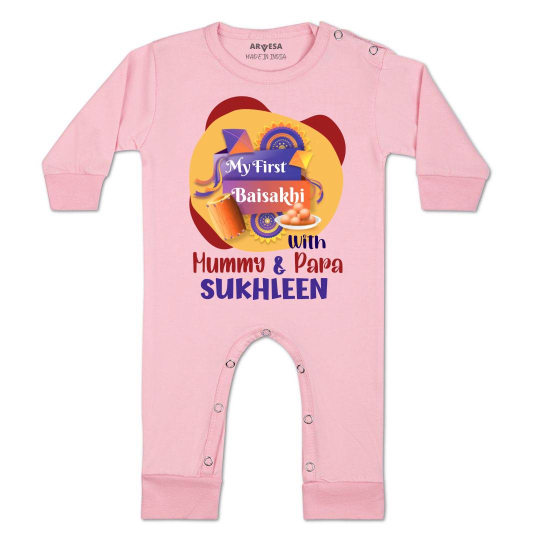 Arvesa My First Baisakhi  Baby Boy & Girl Dress