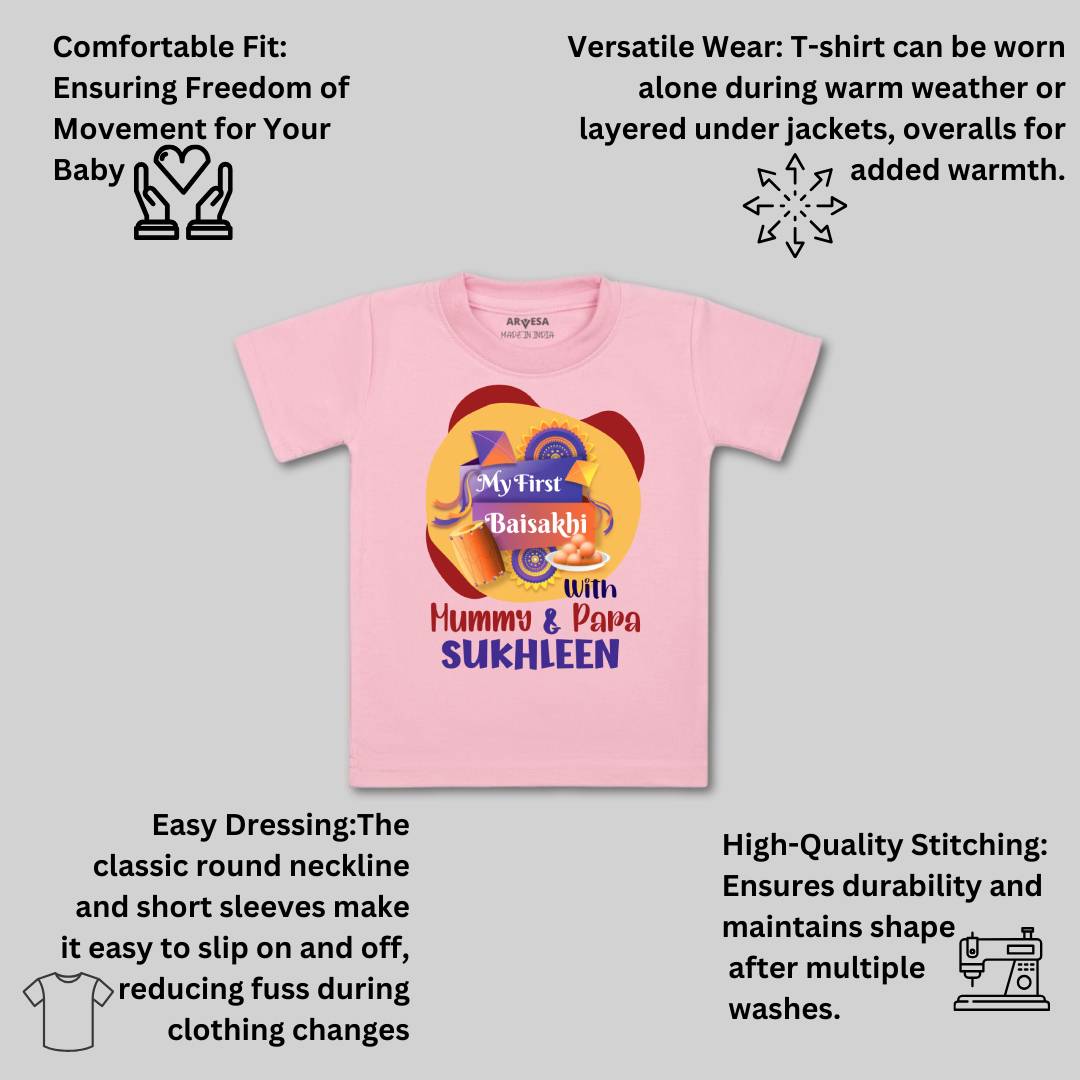 Arvesa My First Baisakhi  Baby Boy & Girl Dress
