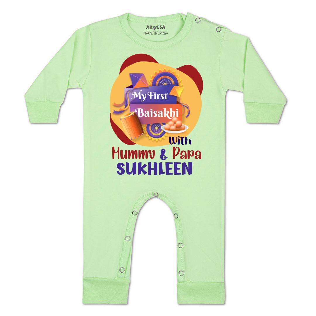 Arvesa My First Baisakhi  Baby Boy & Girl Dress