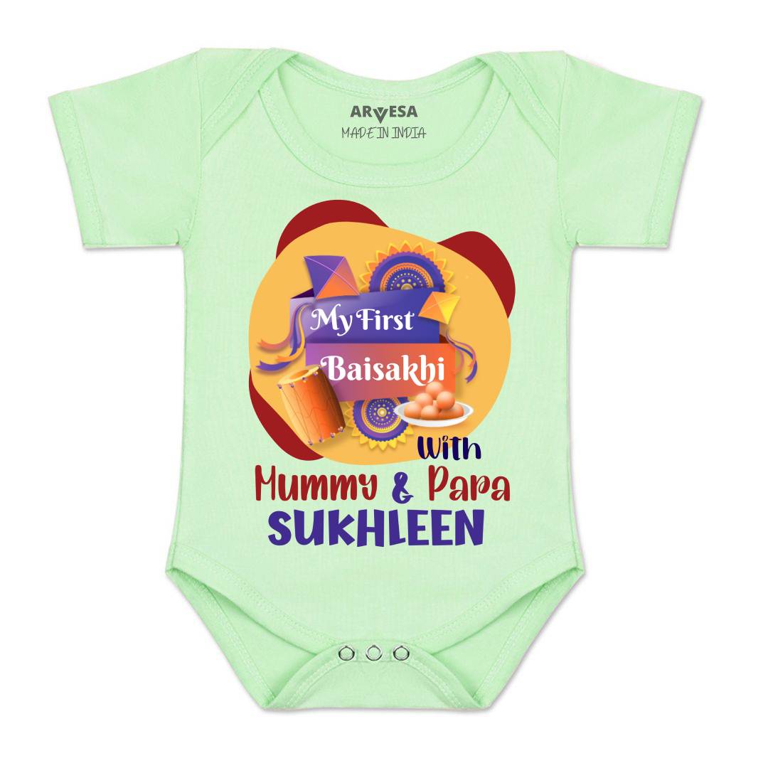 Arvesa My First Baisakhi  Baby Boy & Girl Dress