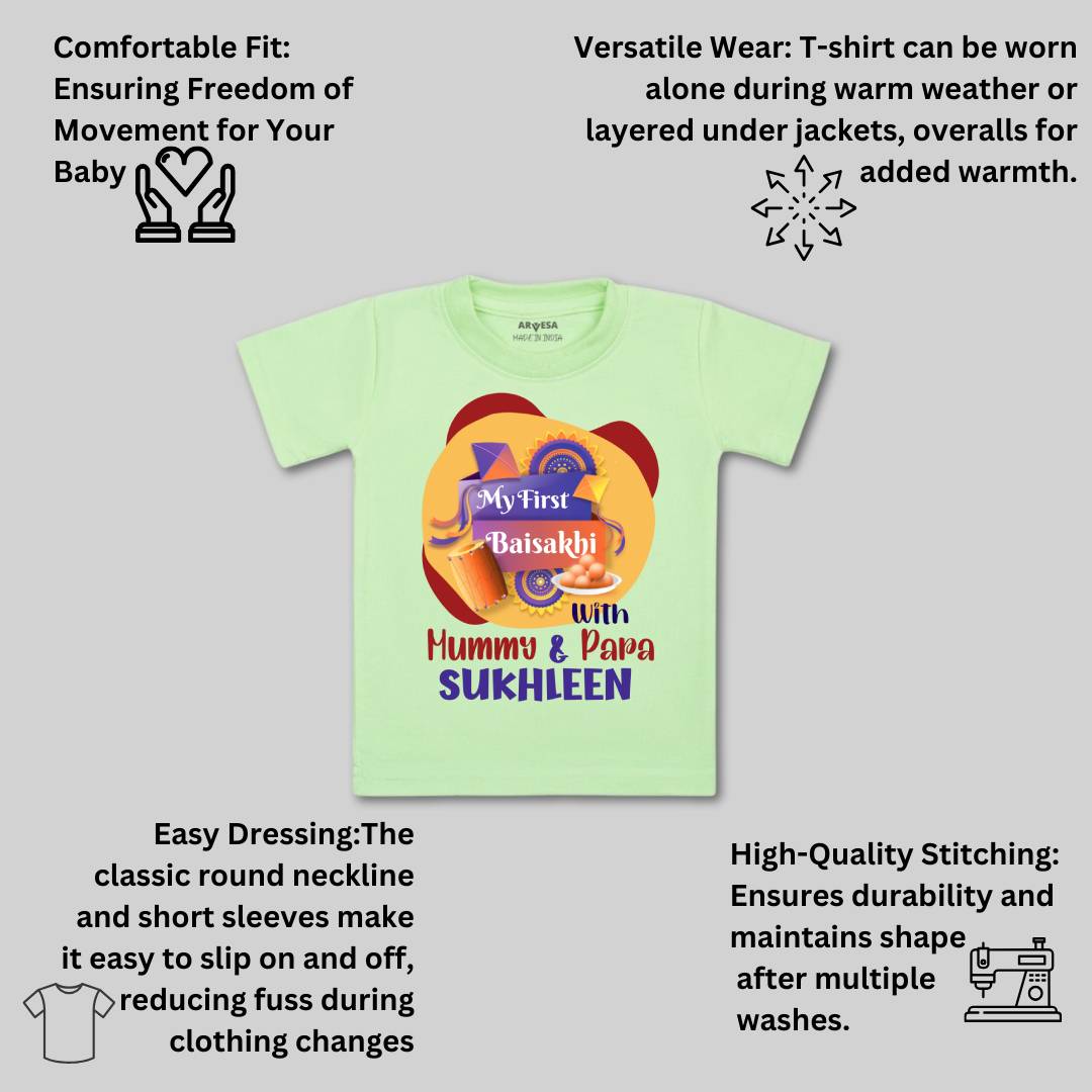 Arvesa My First Baisakhi  Baby Boy & Girl Dress