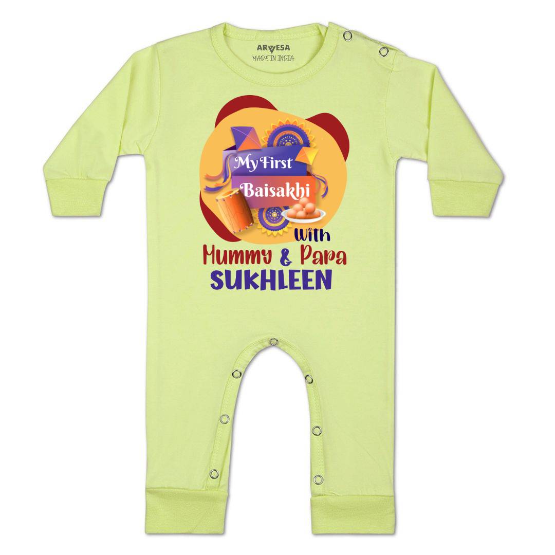 Arvesa My First Baisakhi  Baby Boy & Girl Dress