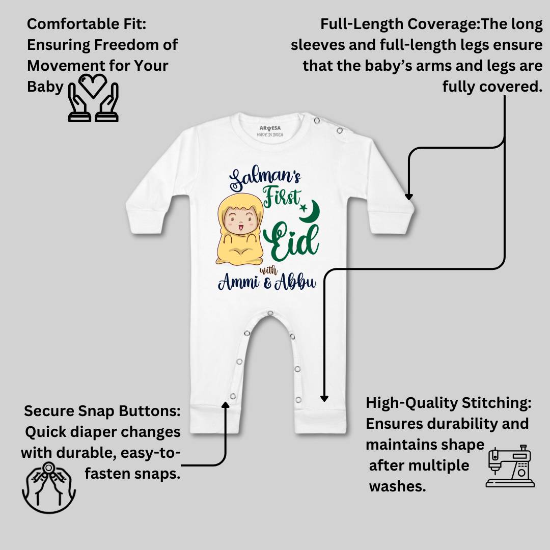 Arvesa My First Eid  Baby Boy & Girl Dress