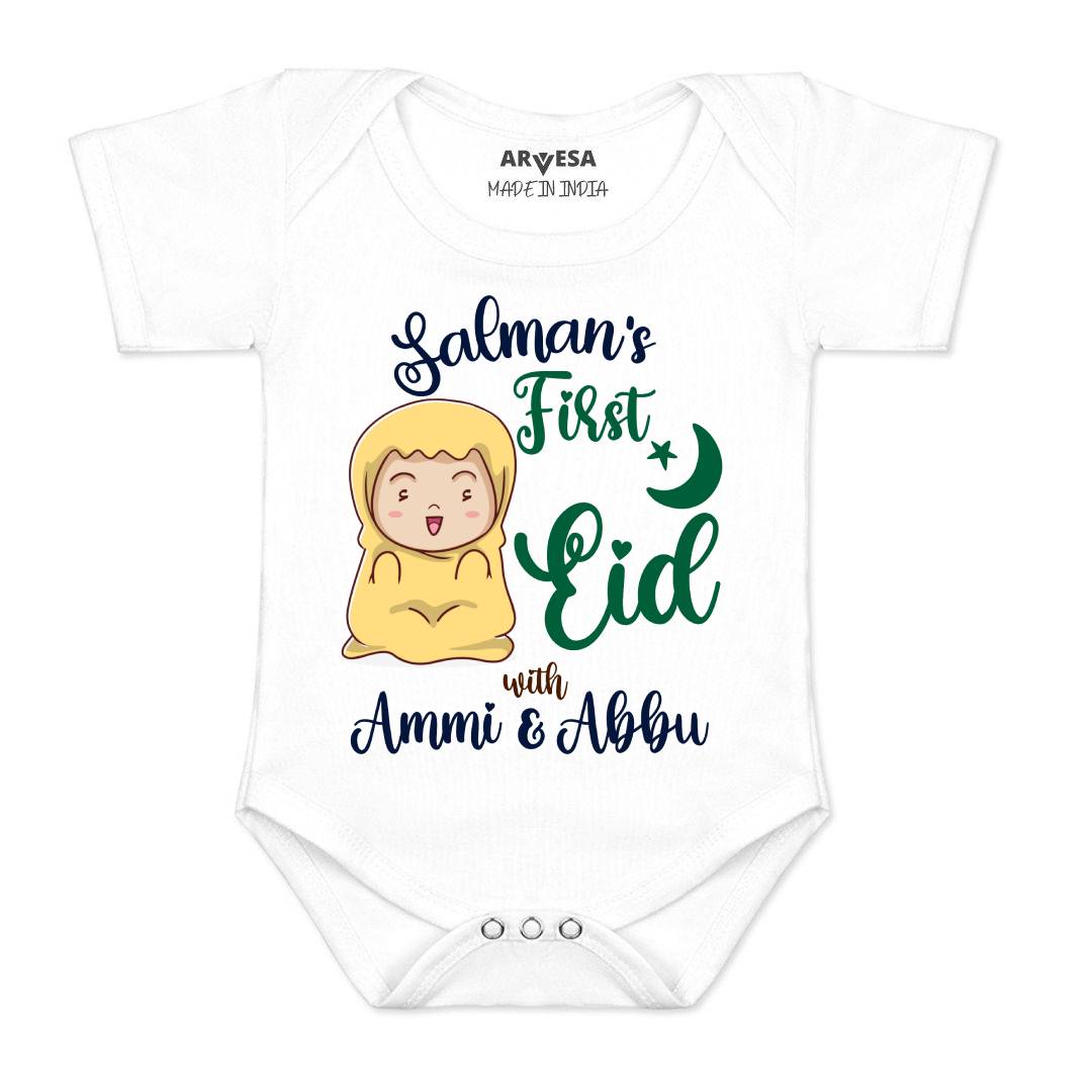 Arvesa My First Eid  Baby Boy & Girl Dress