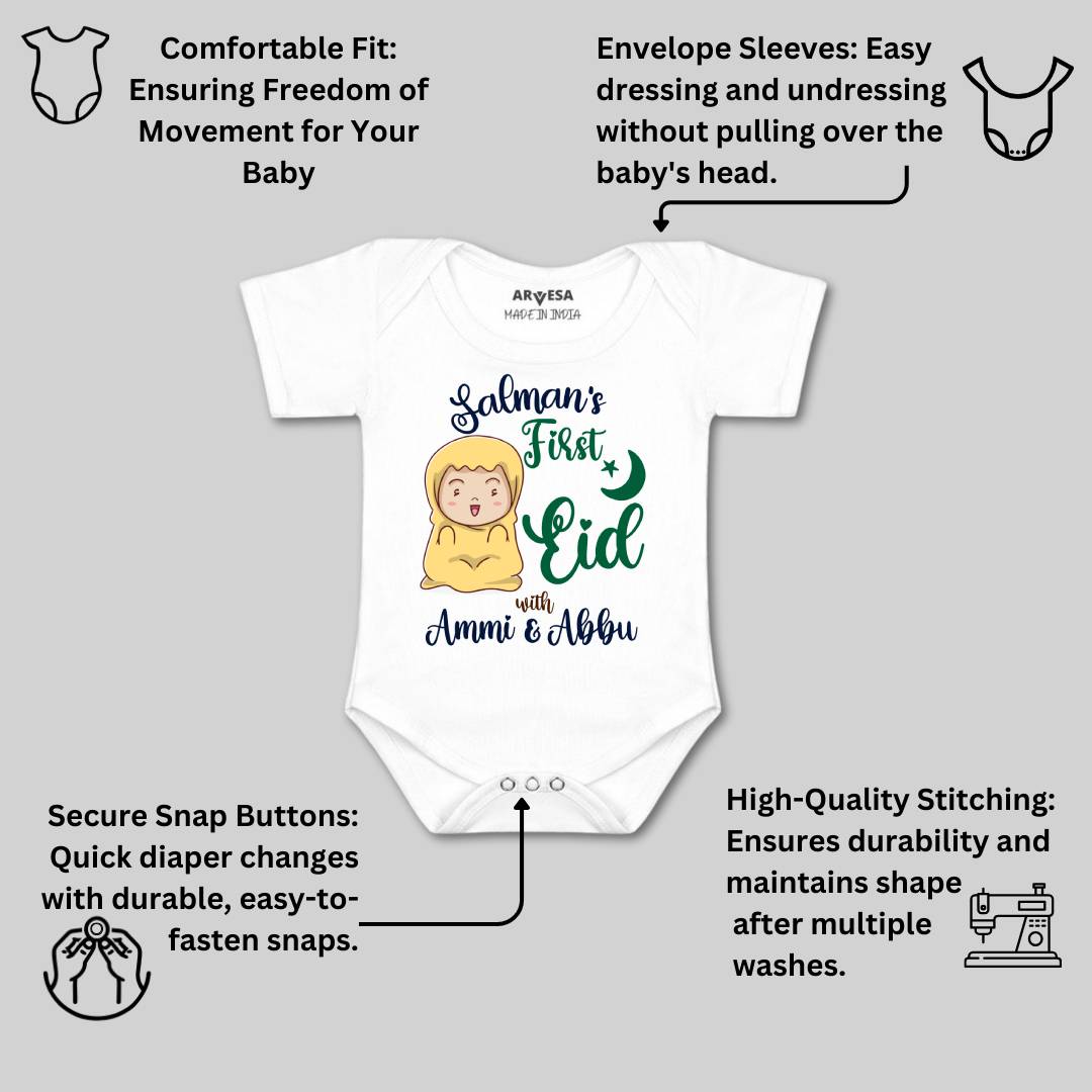 Arvesa My First Eid  Baby Boy & Girl Dress