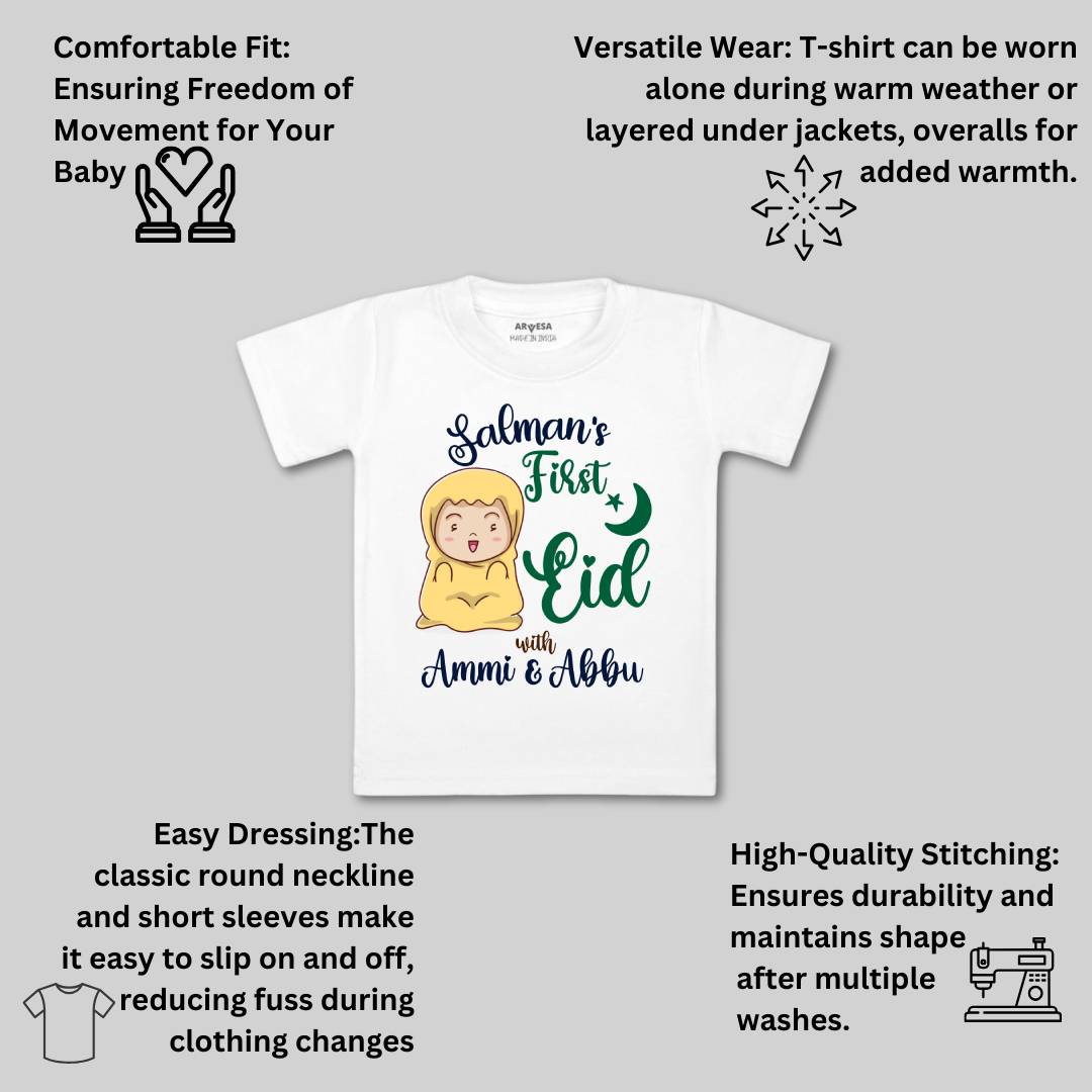 Arvesa My First Eid  Baby Boy & Girl Dress