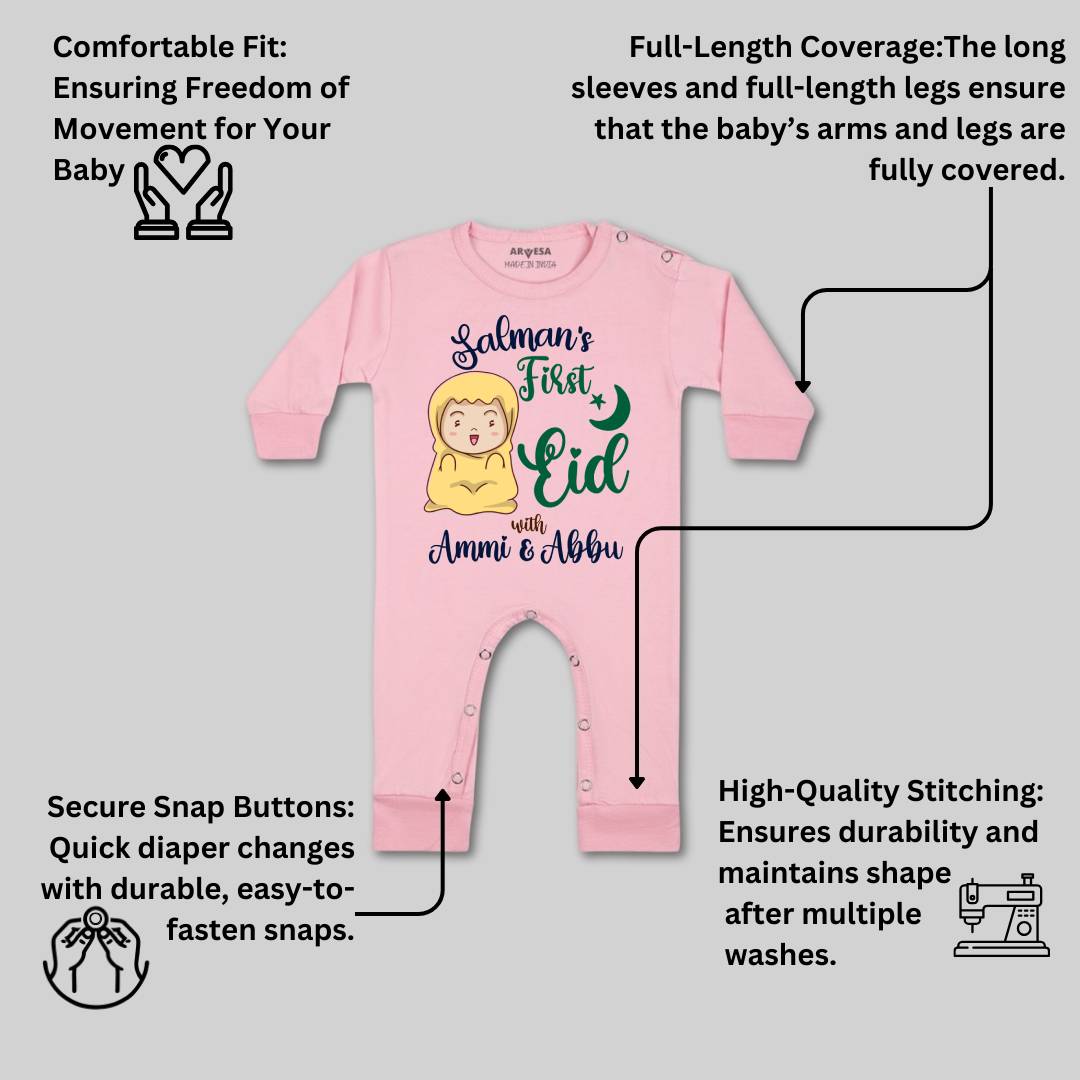 Arvesa My First Eid  Baby Boy & Girl Dress