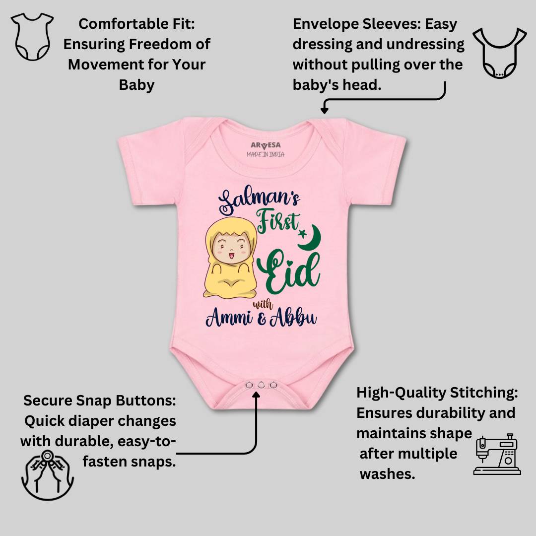 Arvesa My First Eid  Baby Boy & Girl Dress
