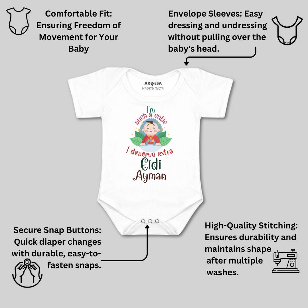 Arvesa I Deserve Extra Eidi  Baby Boy & Girl Dress