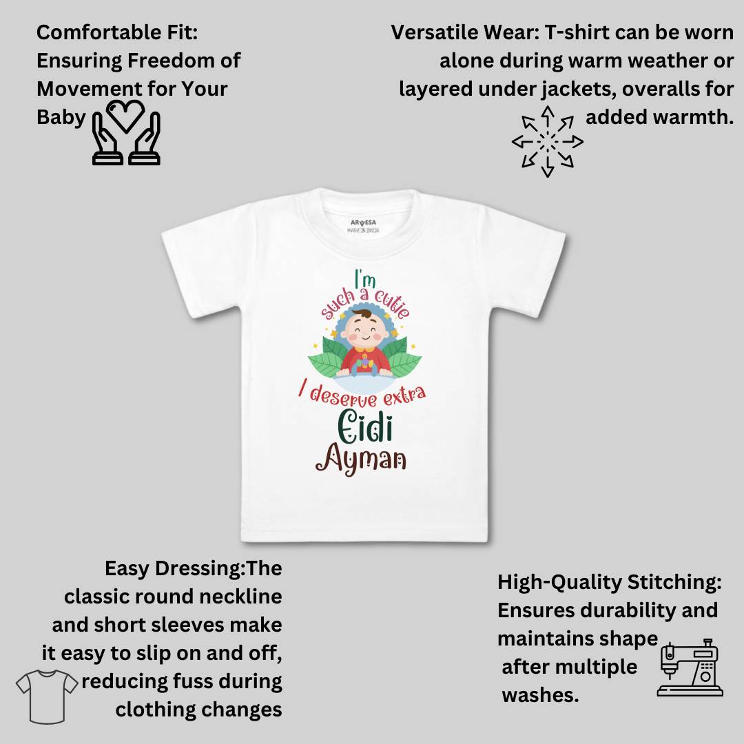 Arvesa I Deserve Extra Eidi  Baby Boy & Girl Dress
