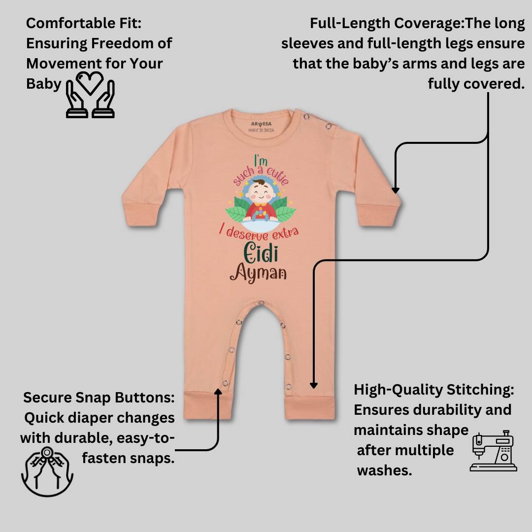 Arvesa I Deserve Extra Eidi  Baby Boy & Girl Dress