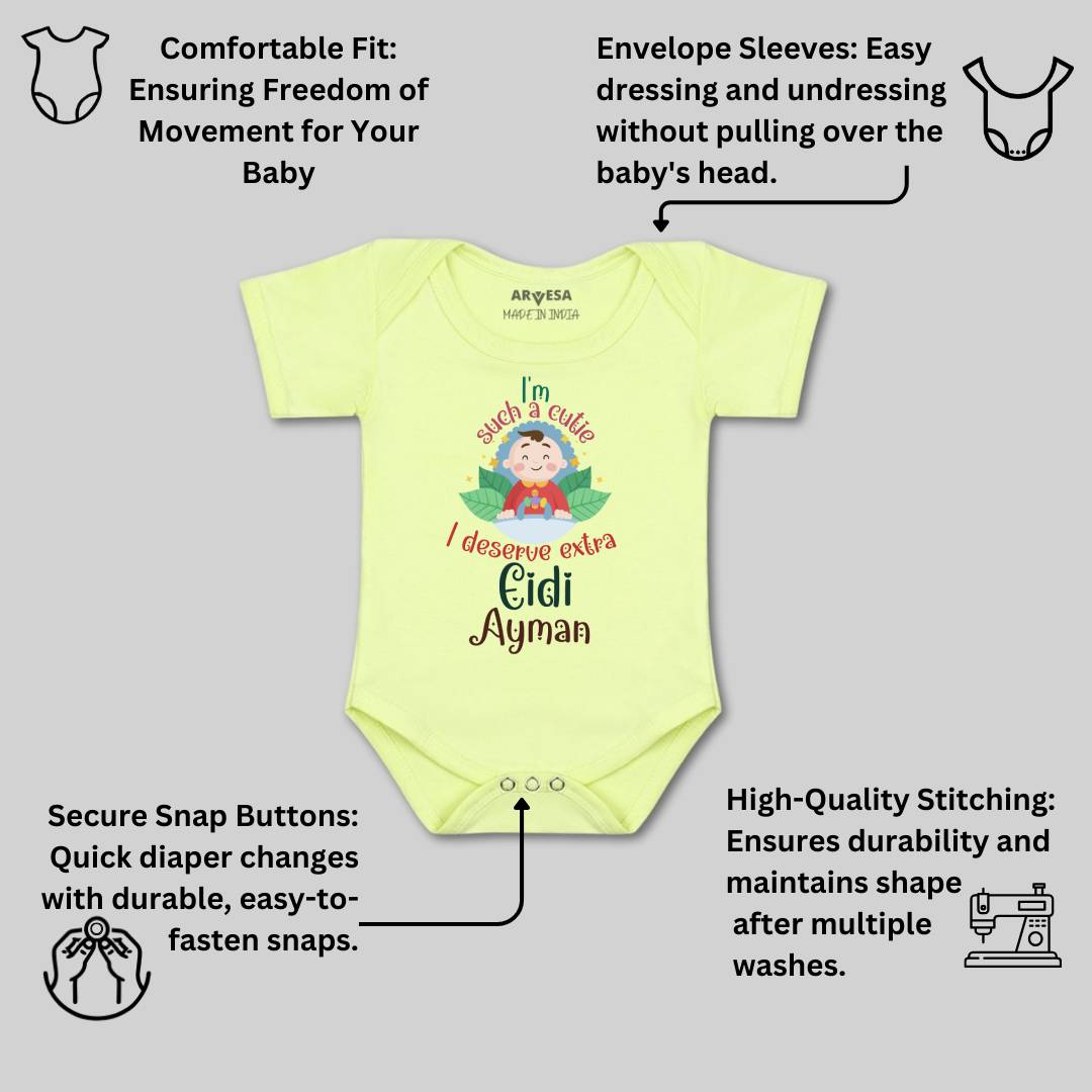 Arvesa I Deserve Extra Eidi  Baby Boy & Girl Dress