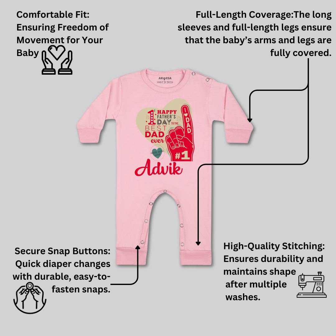 Arvesa Happy Father Days  Baby Boy & Girl Dress