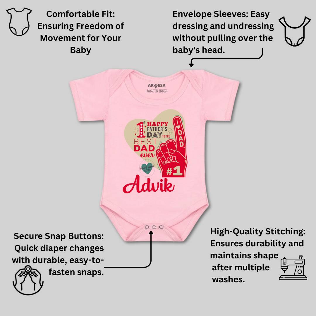 Arvesa Happy Father Days  Baby Boy & Girl Dress
