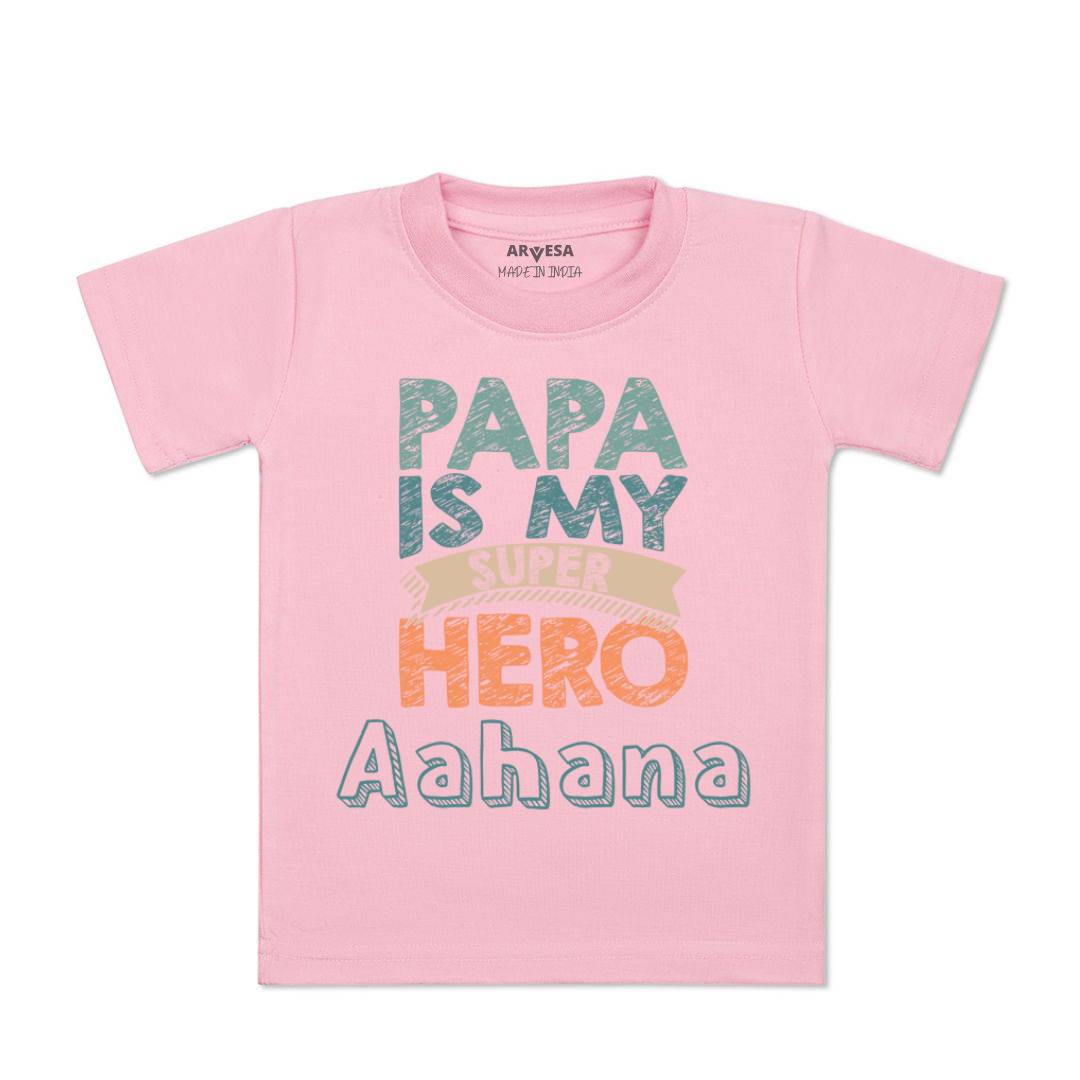 Arvesa Papa Is My Super Hero Baby Boy & Girl Dress