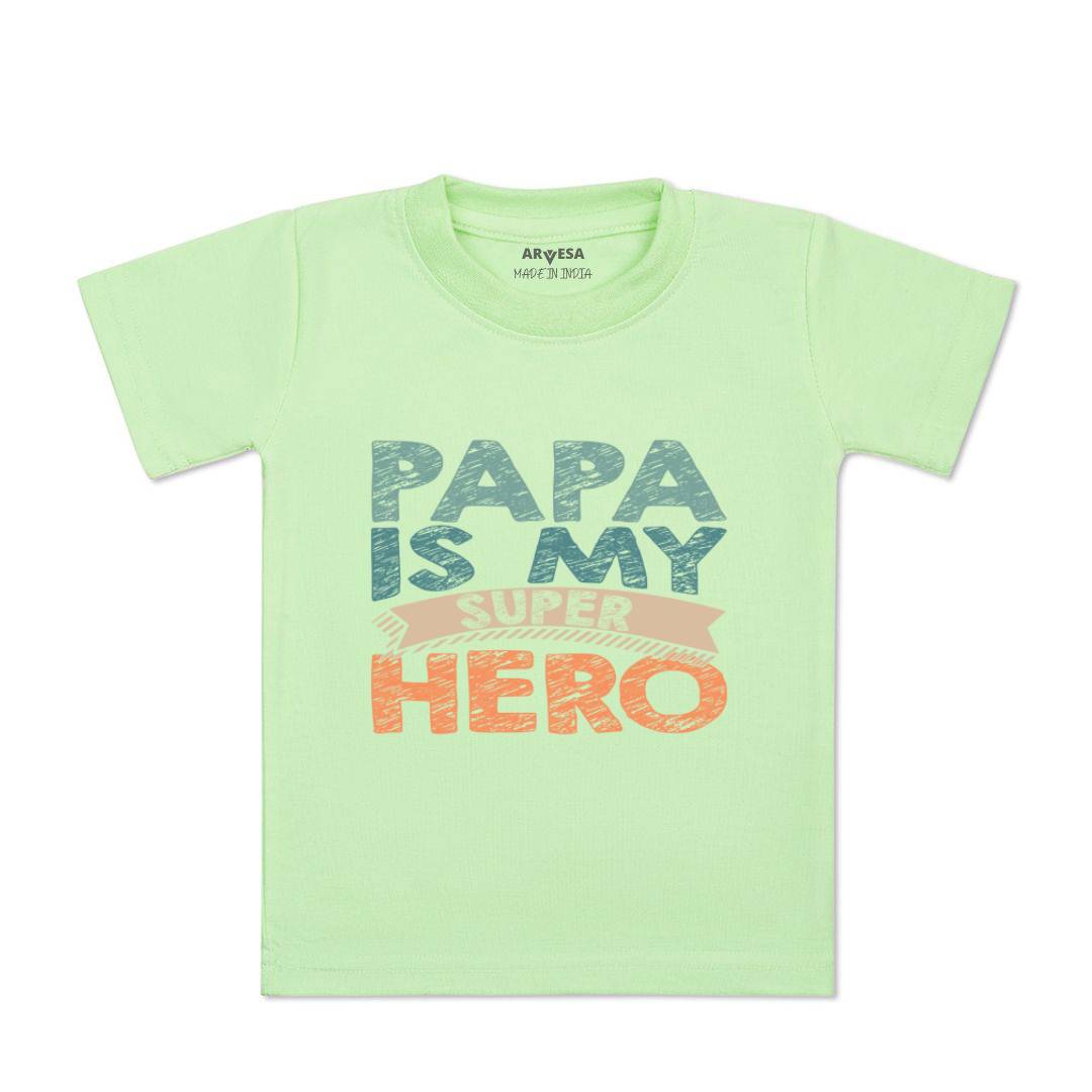Arvesa Papa Is My Super Hero Design-878 White 0-3 Months Jumpsuit for Baby Boy & Girl dress .