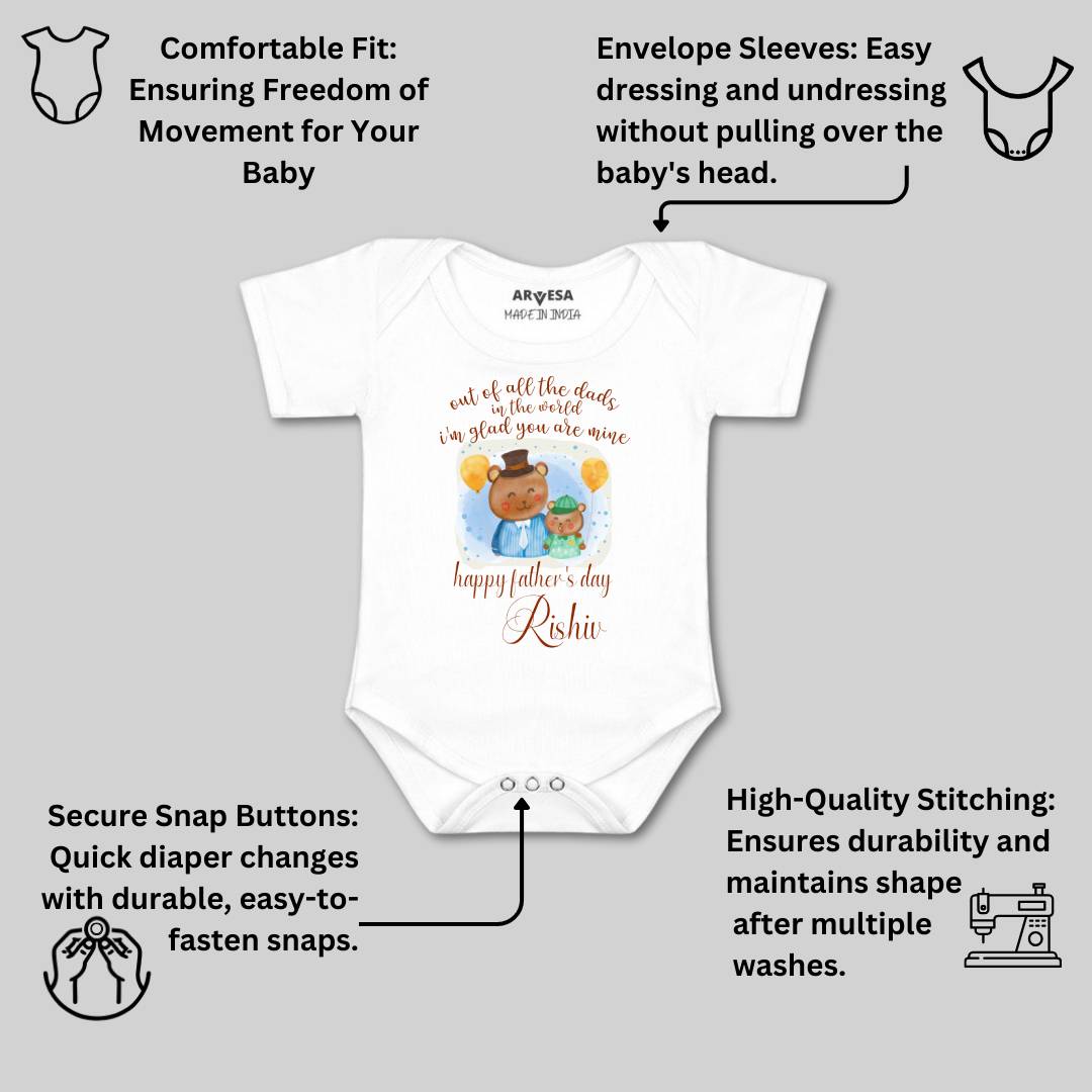 Arvesa Happy Father Days  Baby Boy & Girl Dress