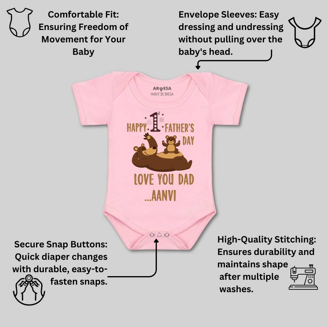 Arvesa Happy Father Days  Baby Boy & Girl Dress