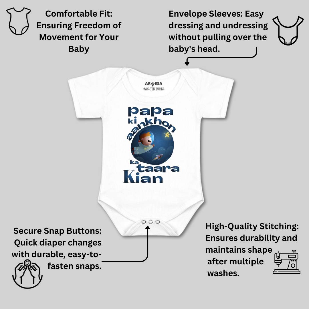 Arvesa Papa Ki Aankho Ka Taara Baby Boy & Girl Dress