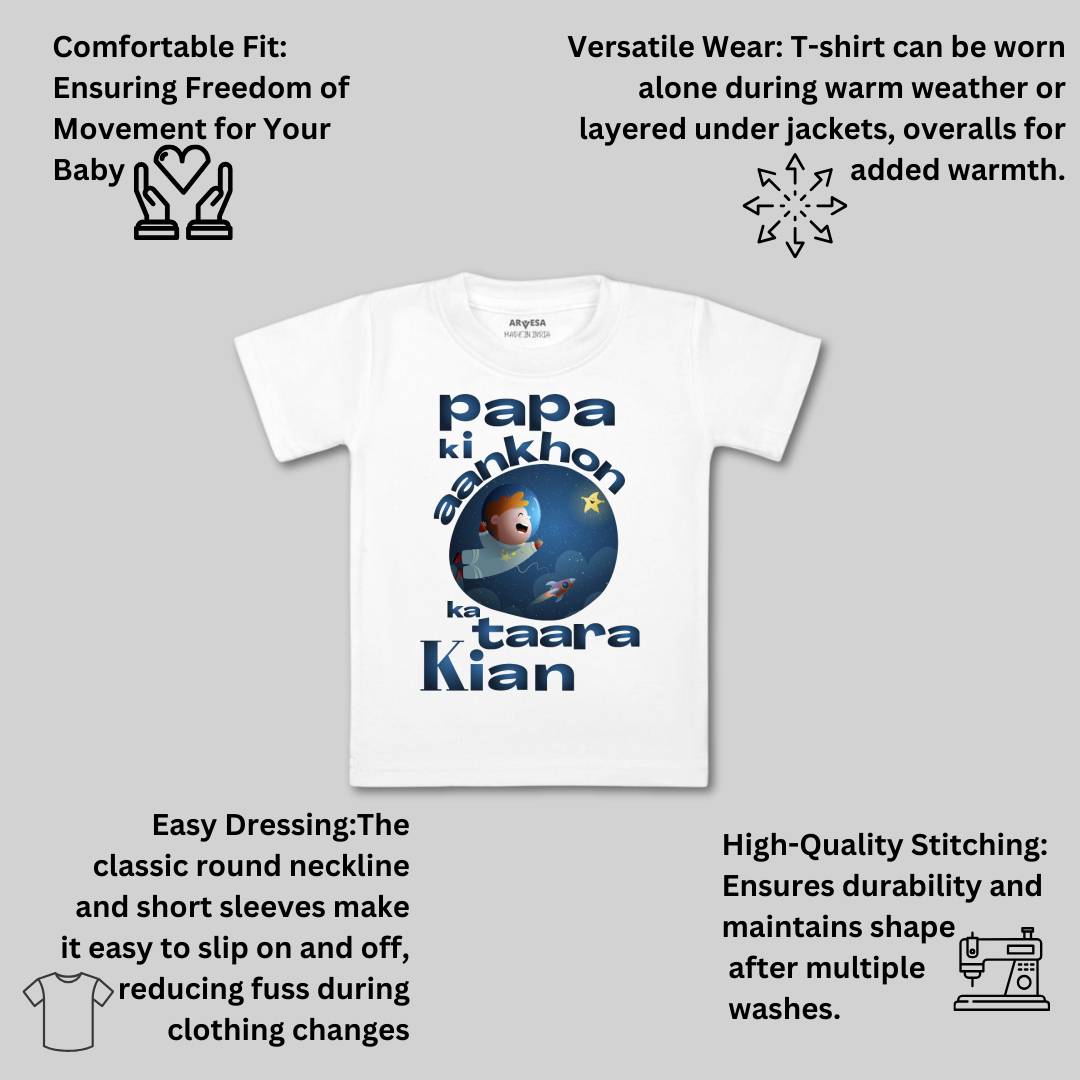 Arvesa Papa Ki Aankho Ka Taara Baby Boy & Girl Dress