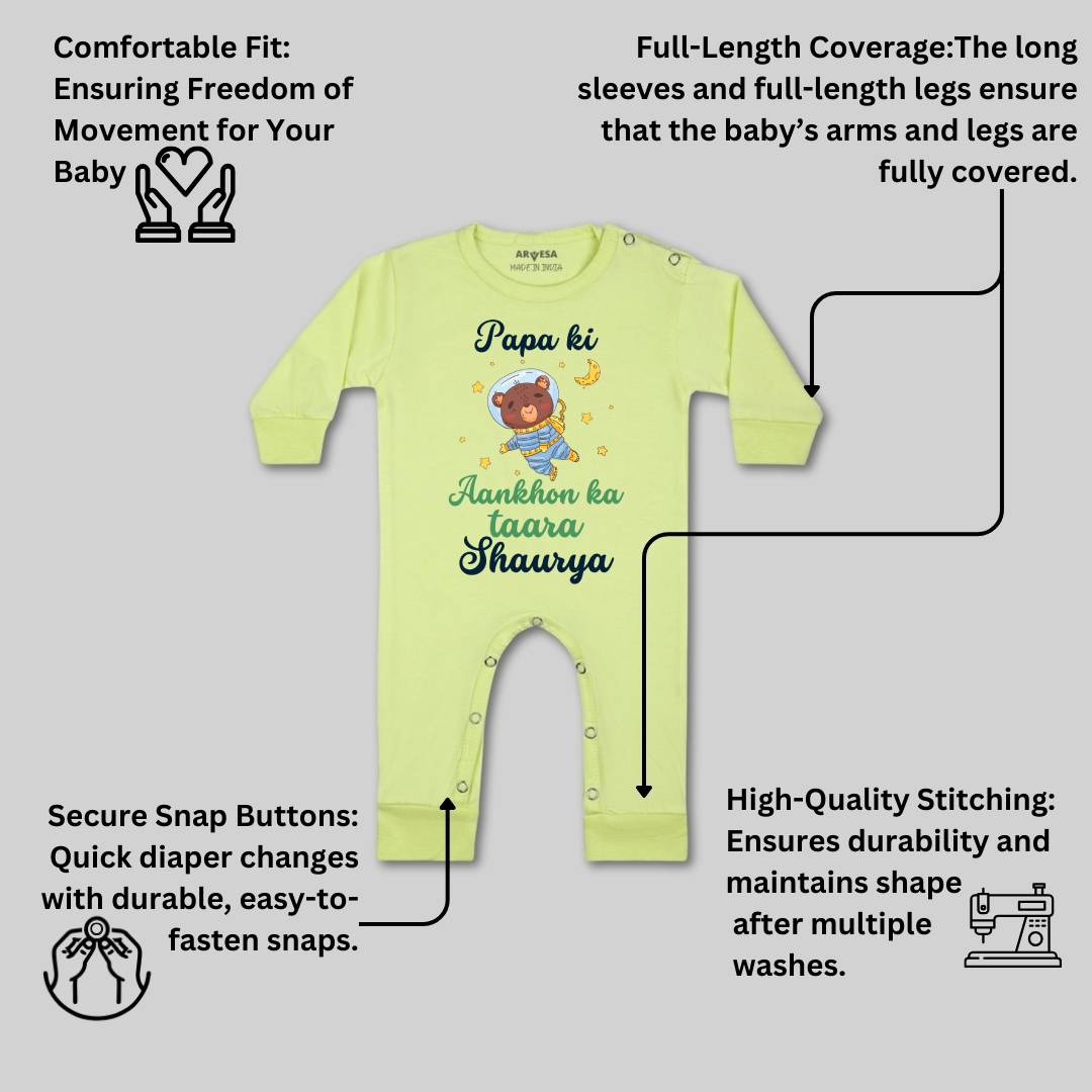Arvesa Papa Ki Aankho Ka Taara Baby Boy & Girl Dress