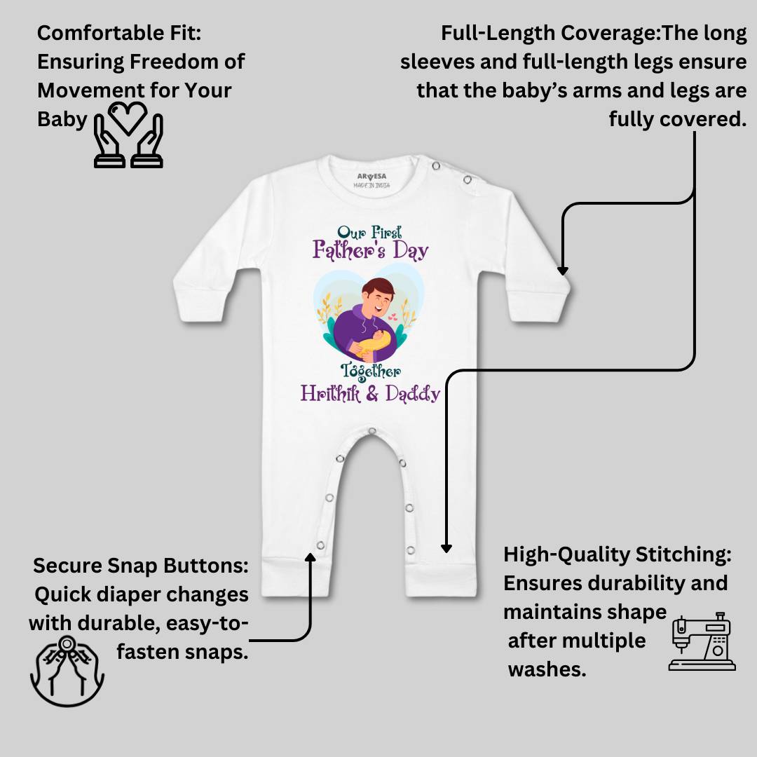 Arvesa Happy Father Days  Baby Boy & Girl Dress